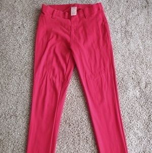 Red jeggings
